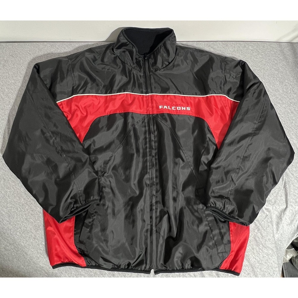 Atlanta Falcons Jacket Mens XL NFL Football Reversible Polyester GIII Apparel